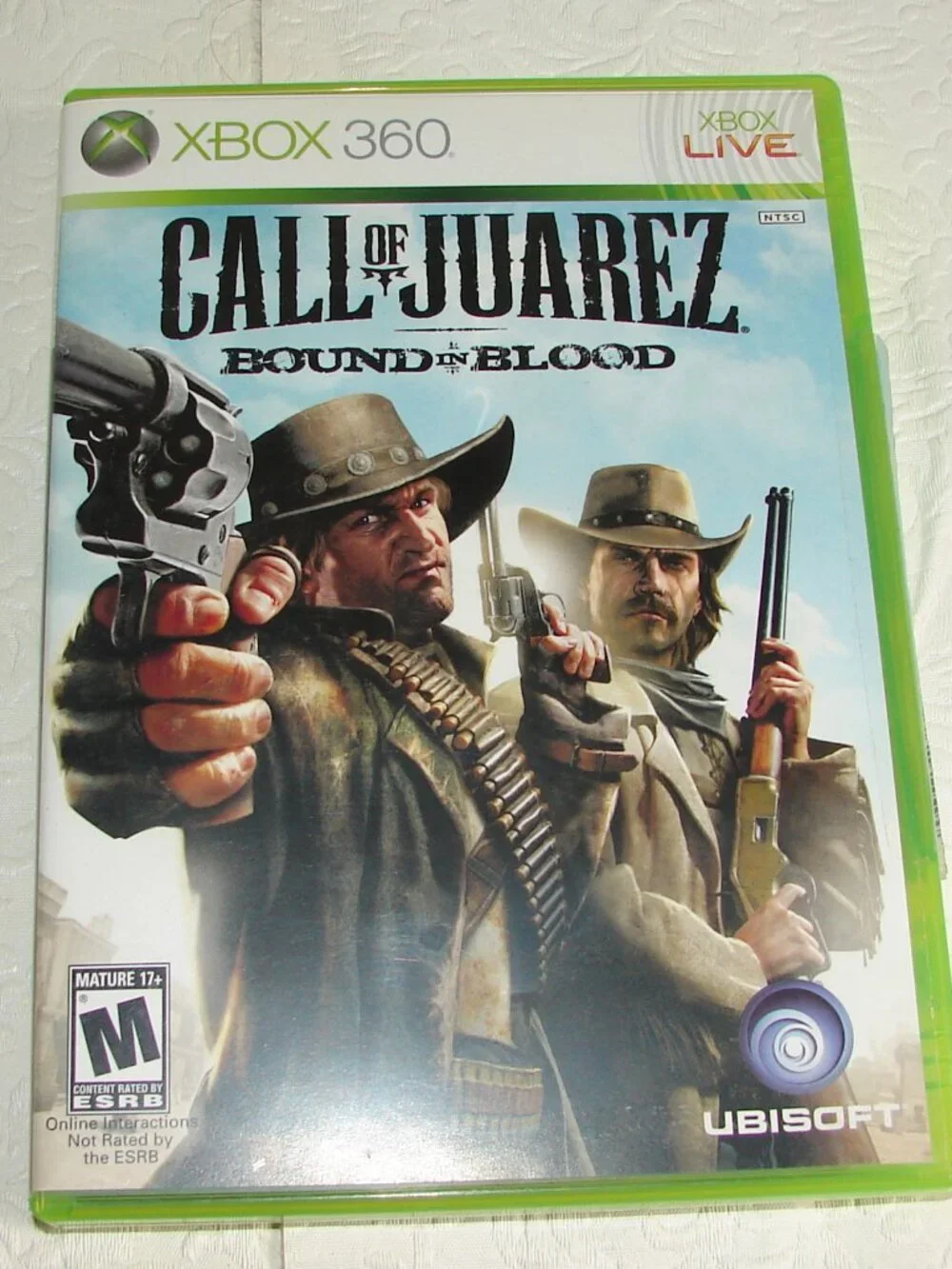 Xbox 360 Game:  CALL OF JUAREZ - BOUND IN BLOOD, Orig. Case + Manual